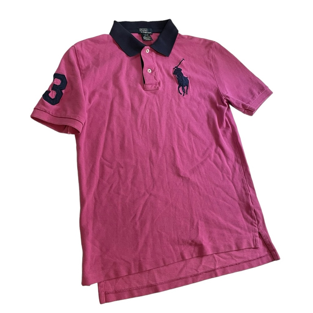 Polo Ralph Lauren big Pony Polo Shirt pinkish purple size 14-16 boy